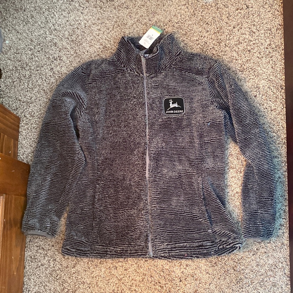 John Deere womens zip jacket